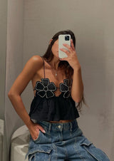 חולצת איזבלה שחורה