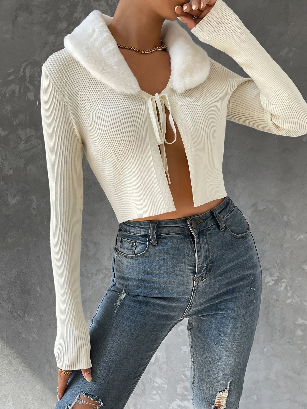 Eve fur knit