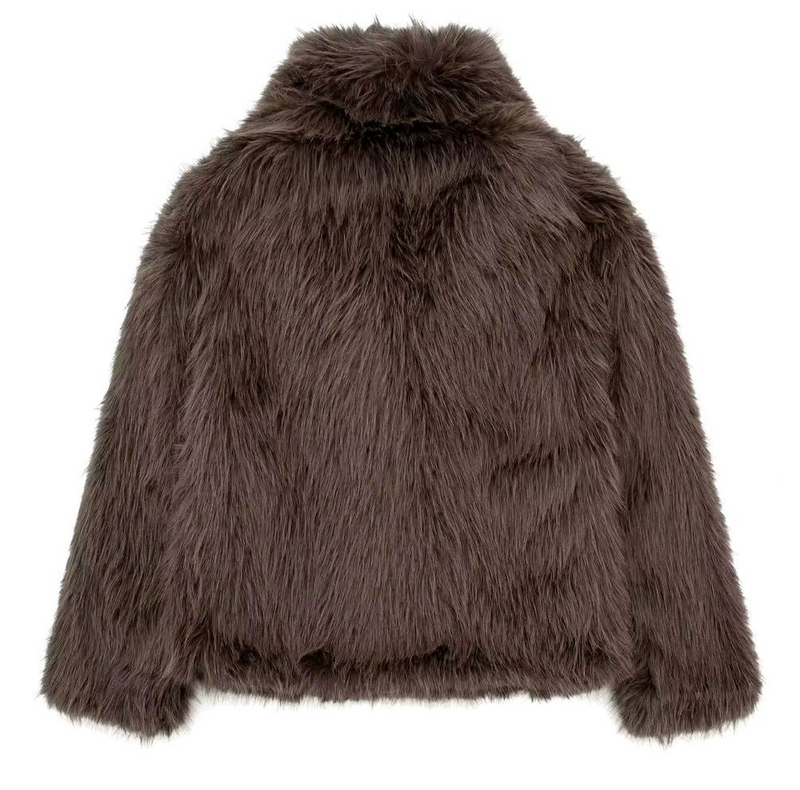 מעיל פרווה - חום