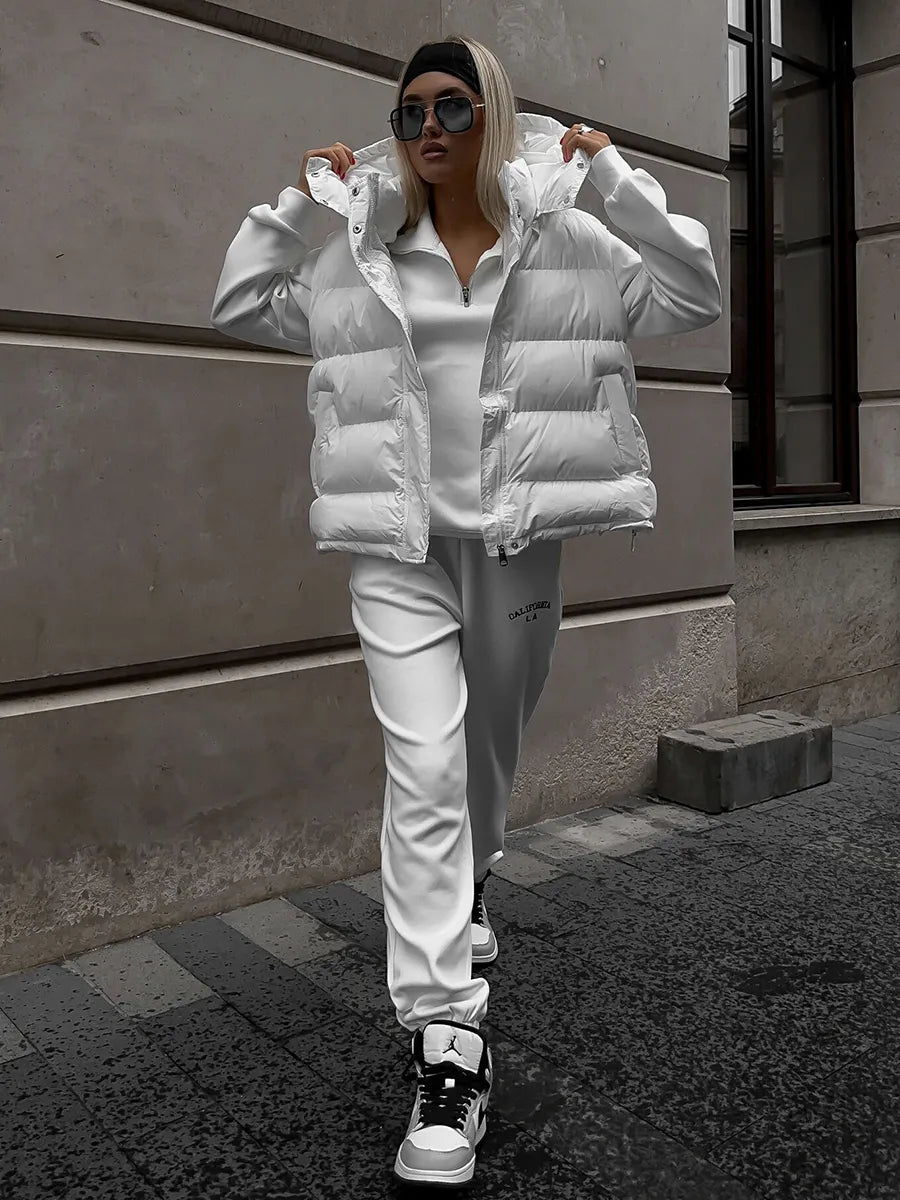 White vest coat