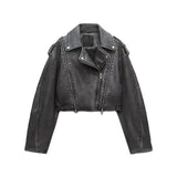 ג׳קט גינס אפור