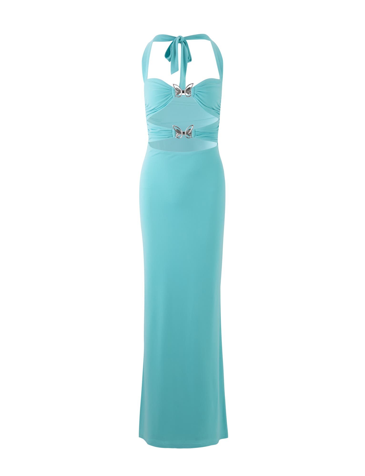 Robe violette turquoise