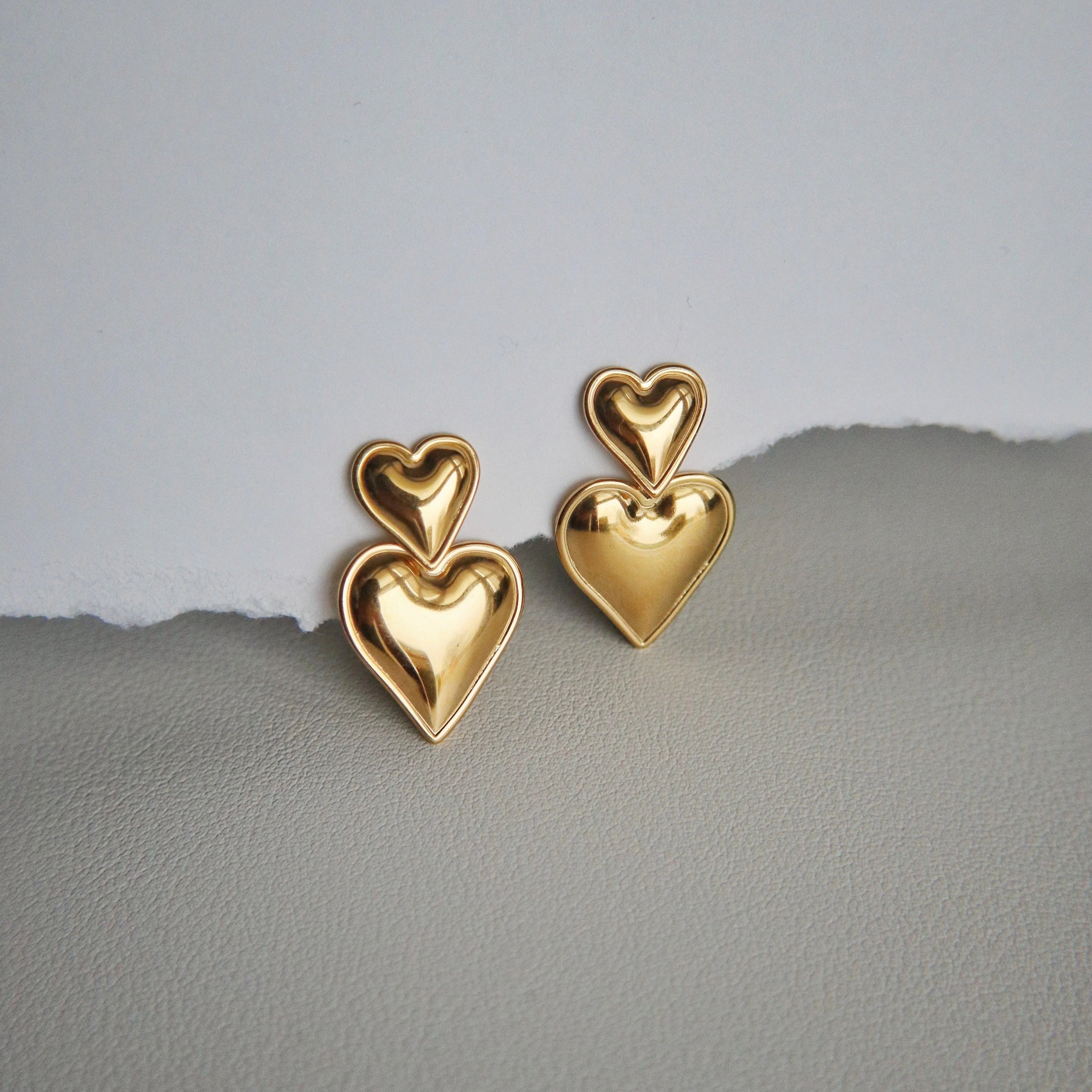 Diana gold earrings