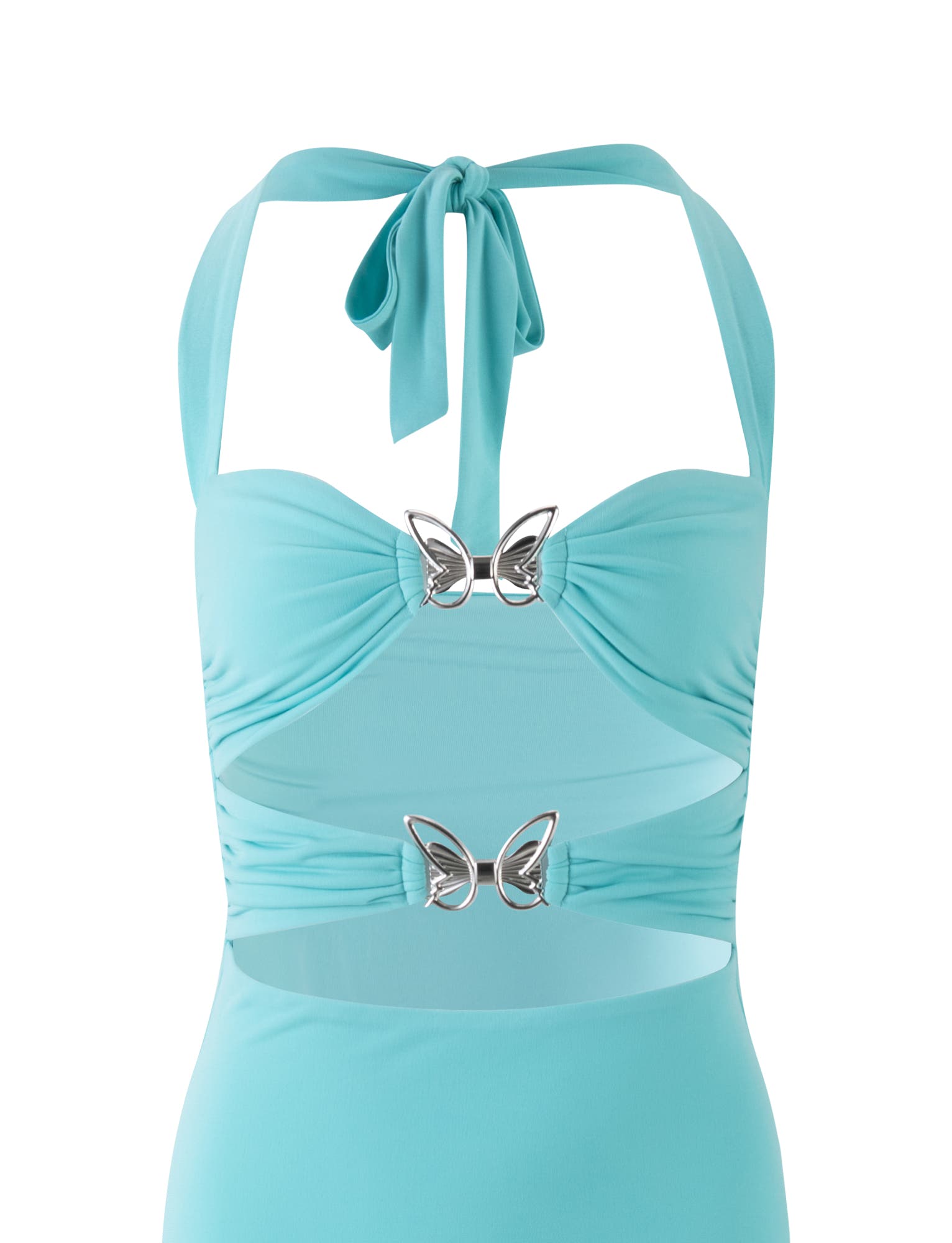 Robe violette turquoise